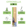 Phool Mosquito Repellent Pack - Natural Incense Sticks (Citronella & Eucalyptus)