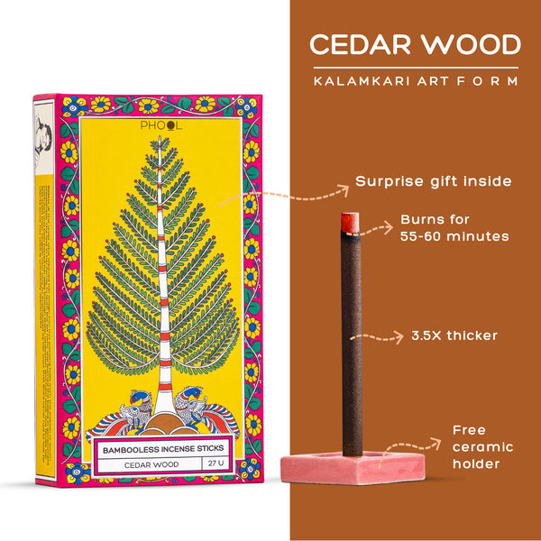 Phool Bambooless Incense Sticks - Cedar Wood