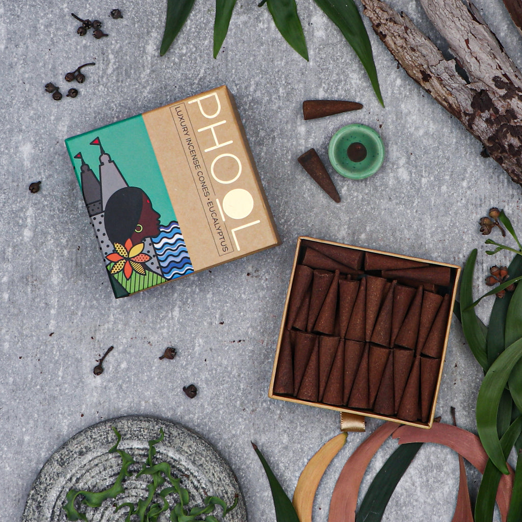 Phool Natural Incense Cones - Eucalyptus Bundle Packs – PHOOL