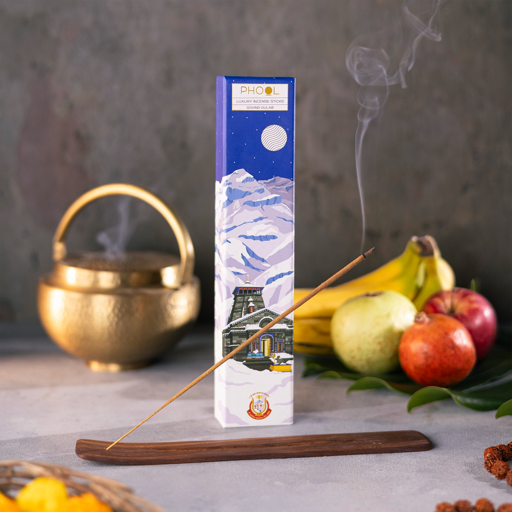 Phool Kedarnath Govind Gulab Incense Sticks