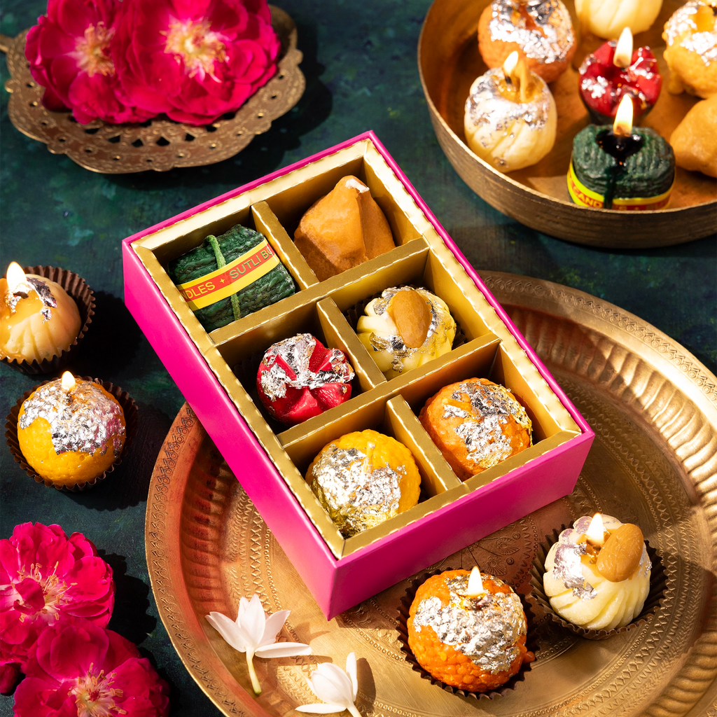 Phool Mithai Candle - (Set of 6 Units)