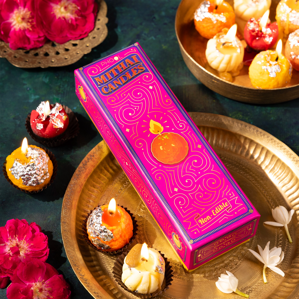 Phool Mithai Candles (Set of 4 Units)