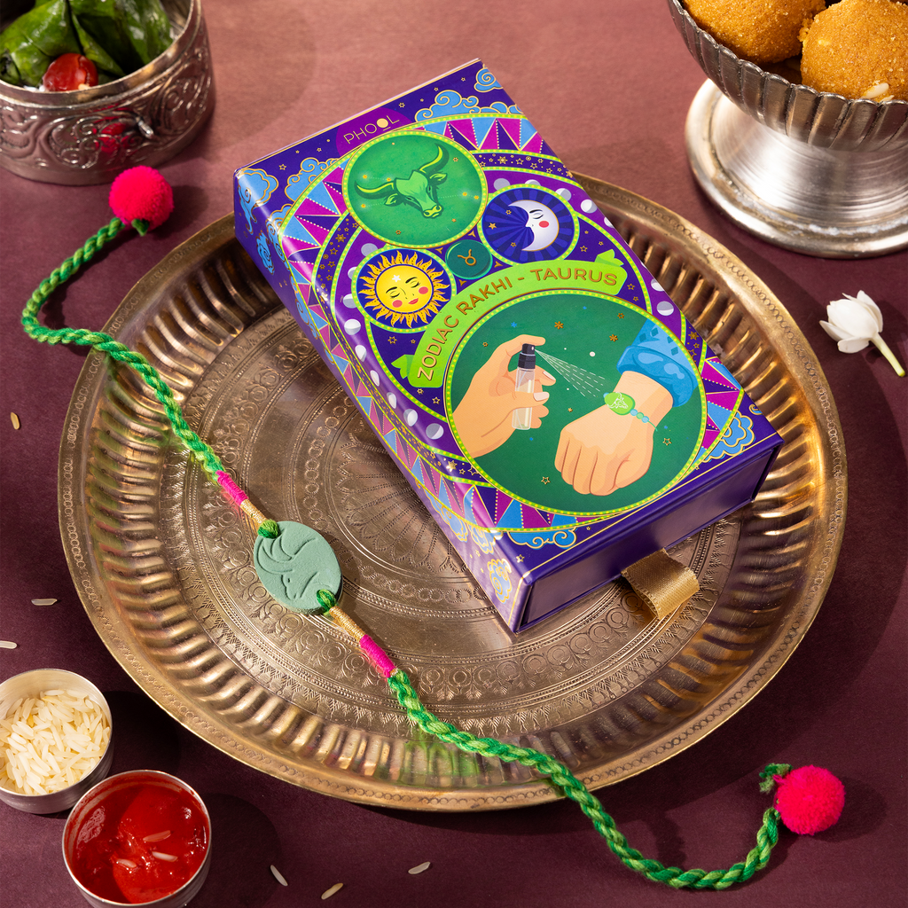 Phool Taurus Zodiac Perfume Rakhi