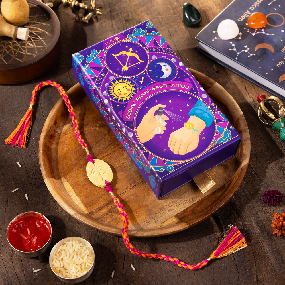 Phool Sagittarius Zodiac Perfume Rakhi