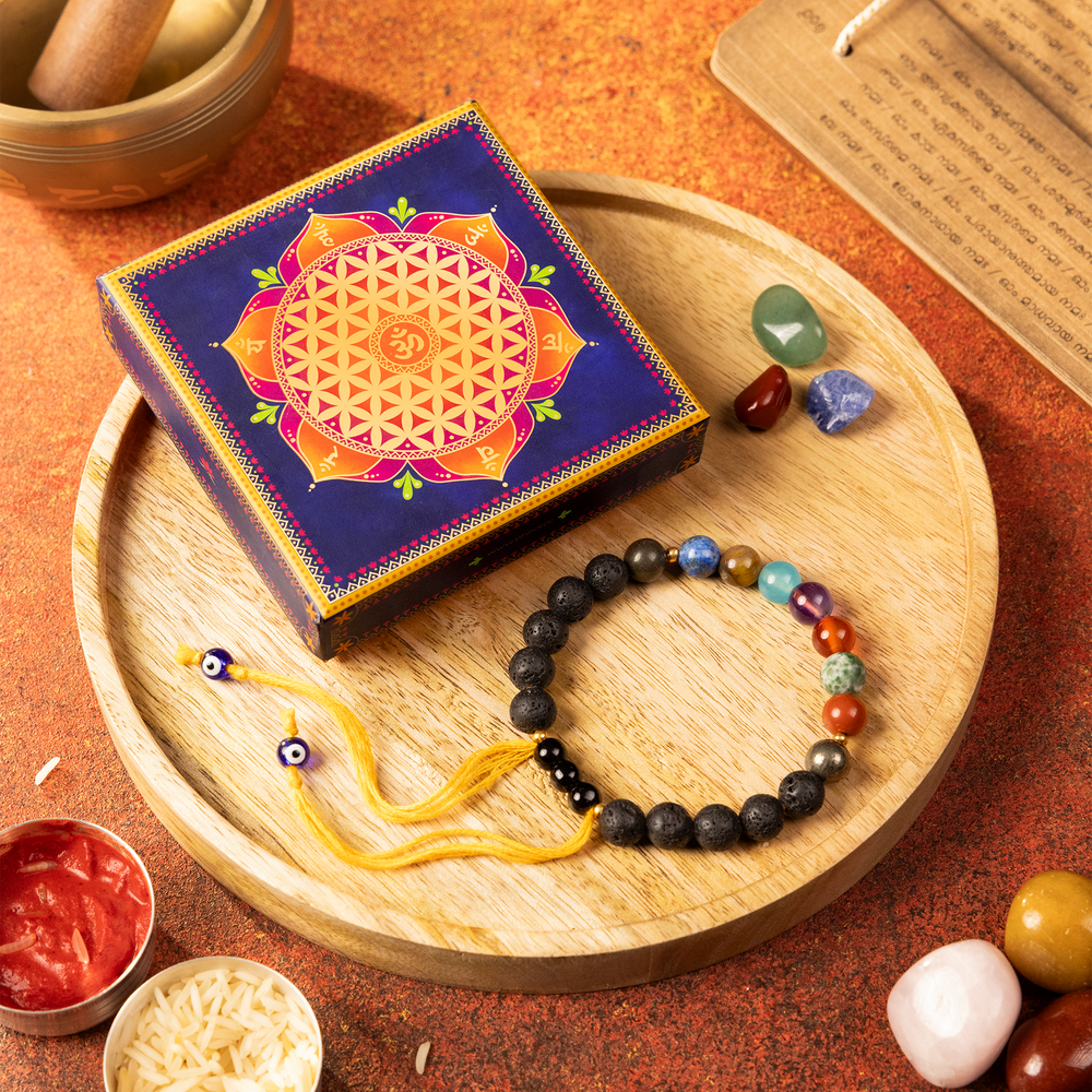 Phool Super Chakra Healing Pyrite Rakhi