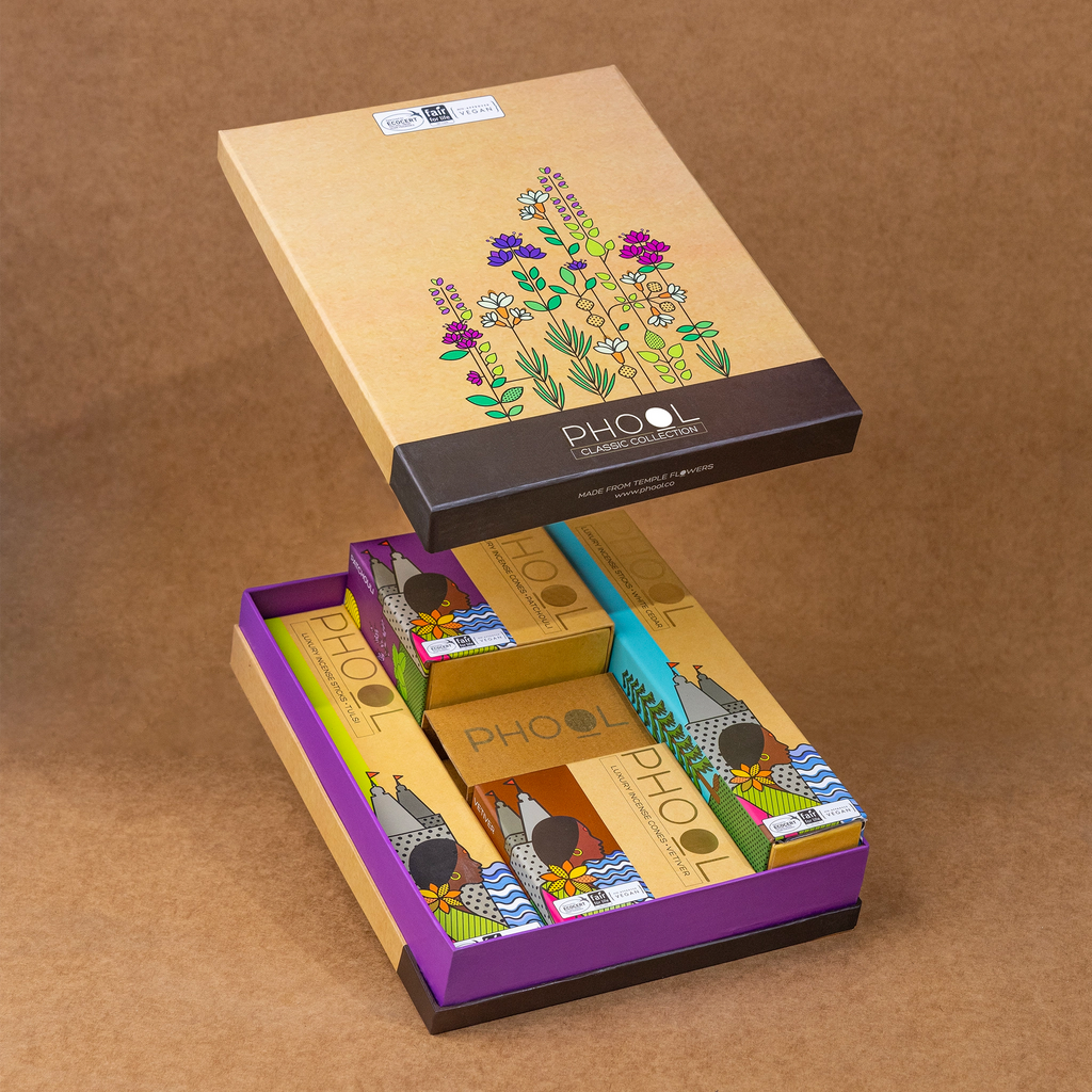 Phool Box Phool Classic Gift box - Natural Incense Collection (4 Fragrances) – PHOOL