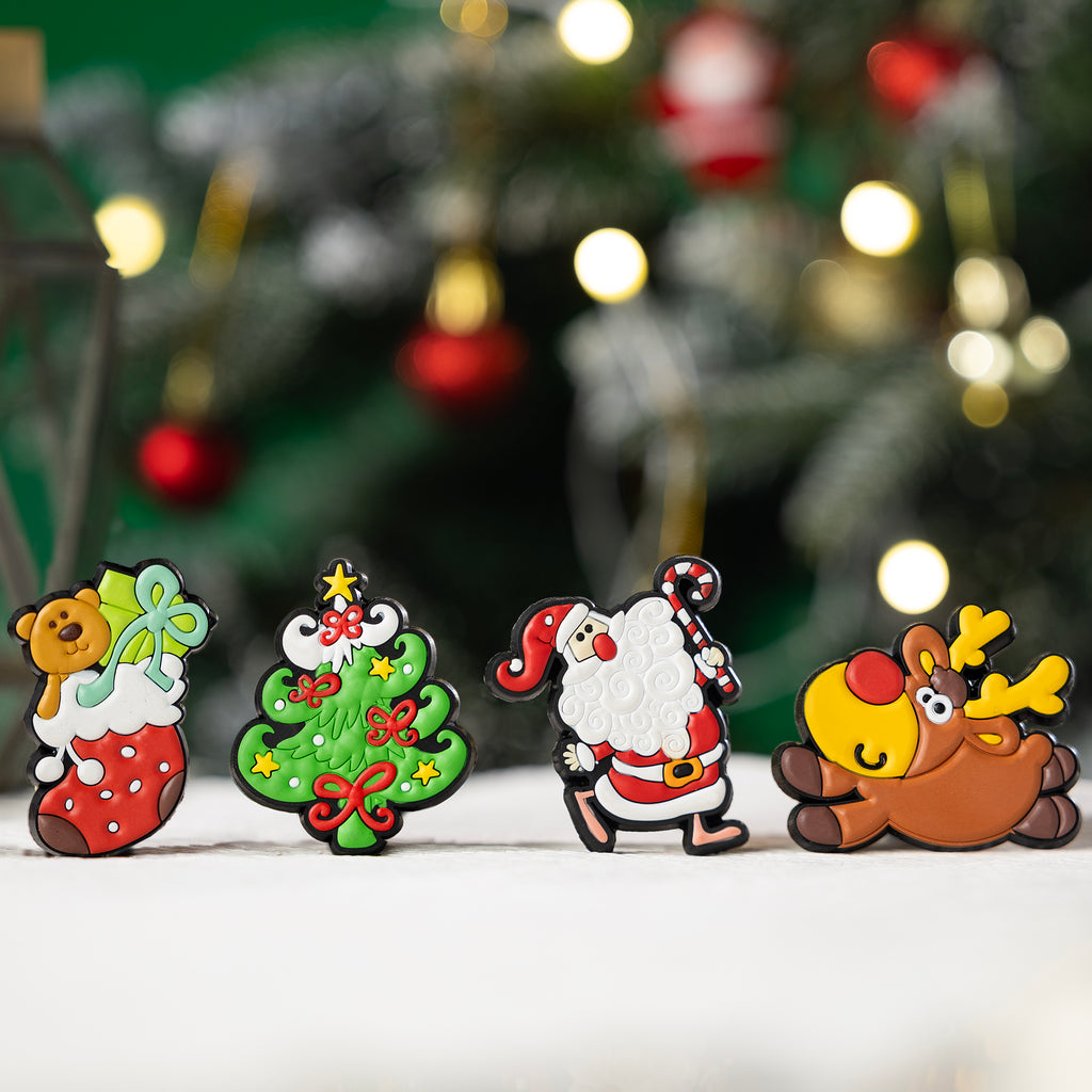 Phool Retro Christmas Fridge Magnets