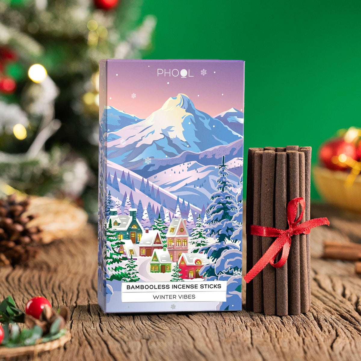 Phool Christmas Winter Vibes Bambooless Incense Sticks