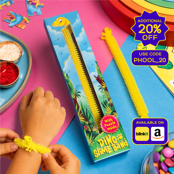 Phool Kids Brachiosaurus Slime Rakhi Band