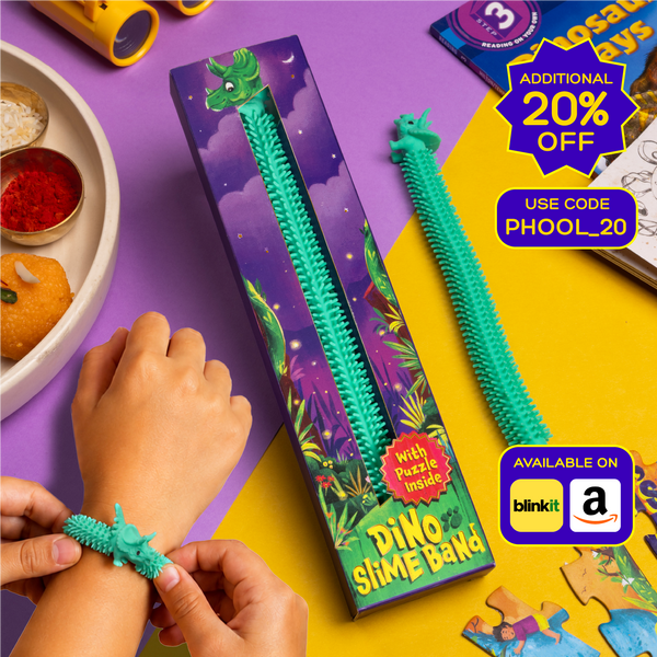Phool Kids Triceratops Slime Rakhi Band