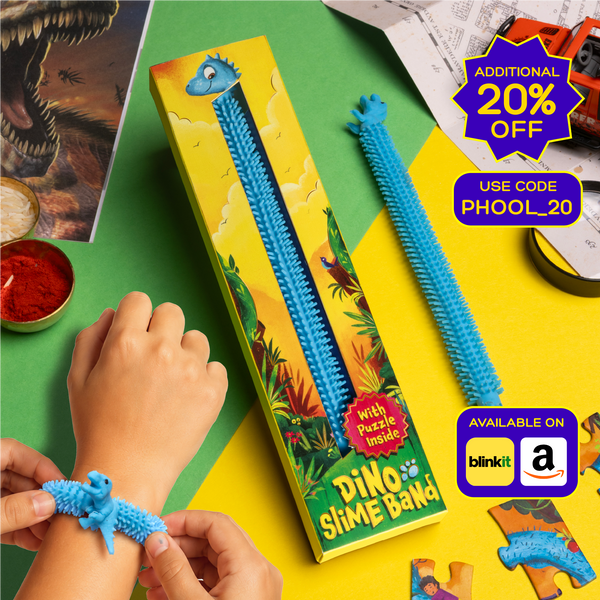 Phool Kids T-Rex Slime Rakhi Band
