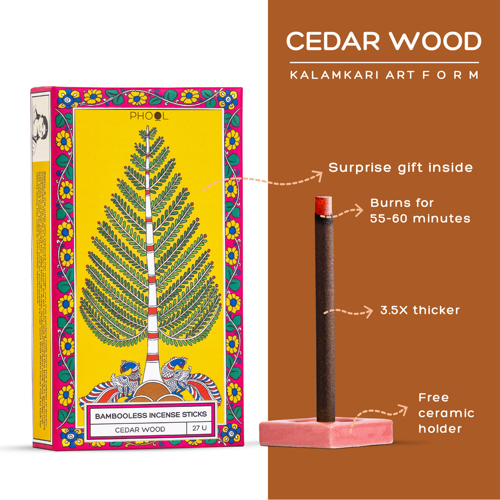 Phool Bambooless Incense Sticks - Cedar Wood