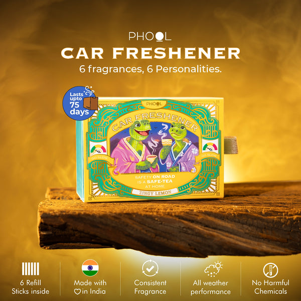 Phool Car Freshener – Zingy Lemon