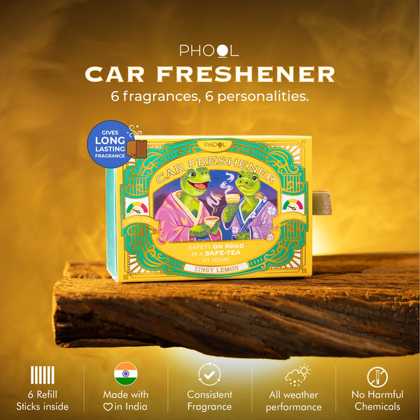 Phool Car Freshener – Zingy Lemon