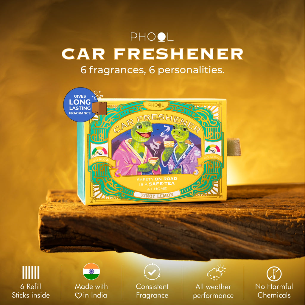 Phool Car Freshener – Zingy Lemon – PHOOL