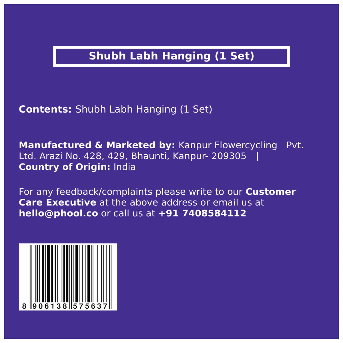 Phool Shubh Labh Hanging