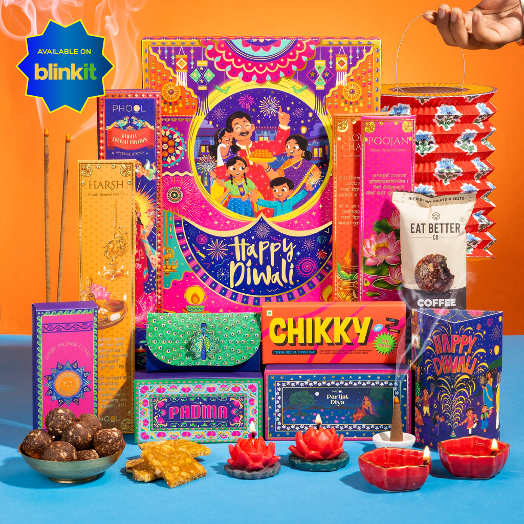 Phool Shubh Deepawali Pop-Up with Lantern Gift Box