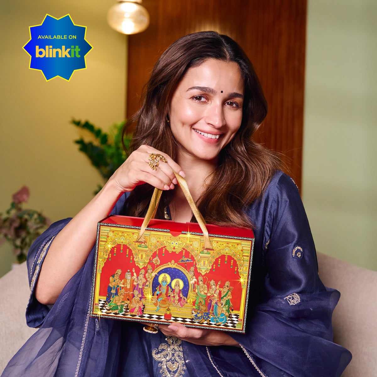 Phool Ram Darbar Diwali Decor Gift Box with Candle Spinner