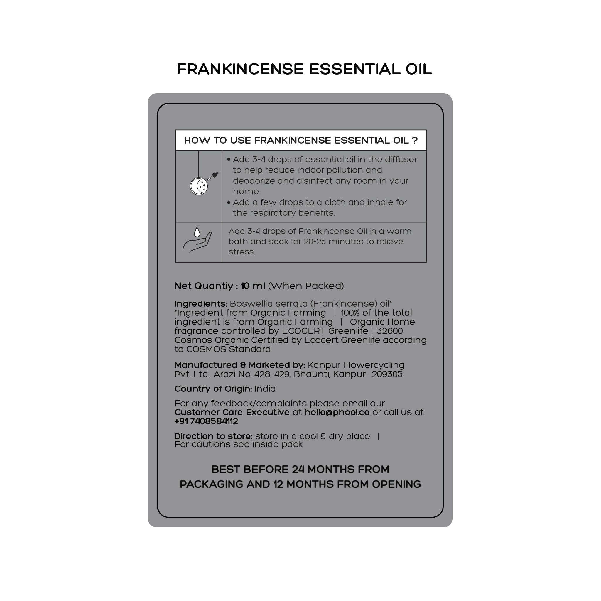 Phool Frankincense Essential Oil (10ml)