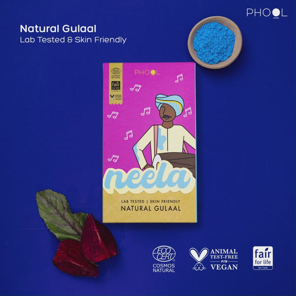 Phool Blue Natural Gulaal