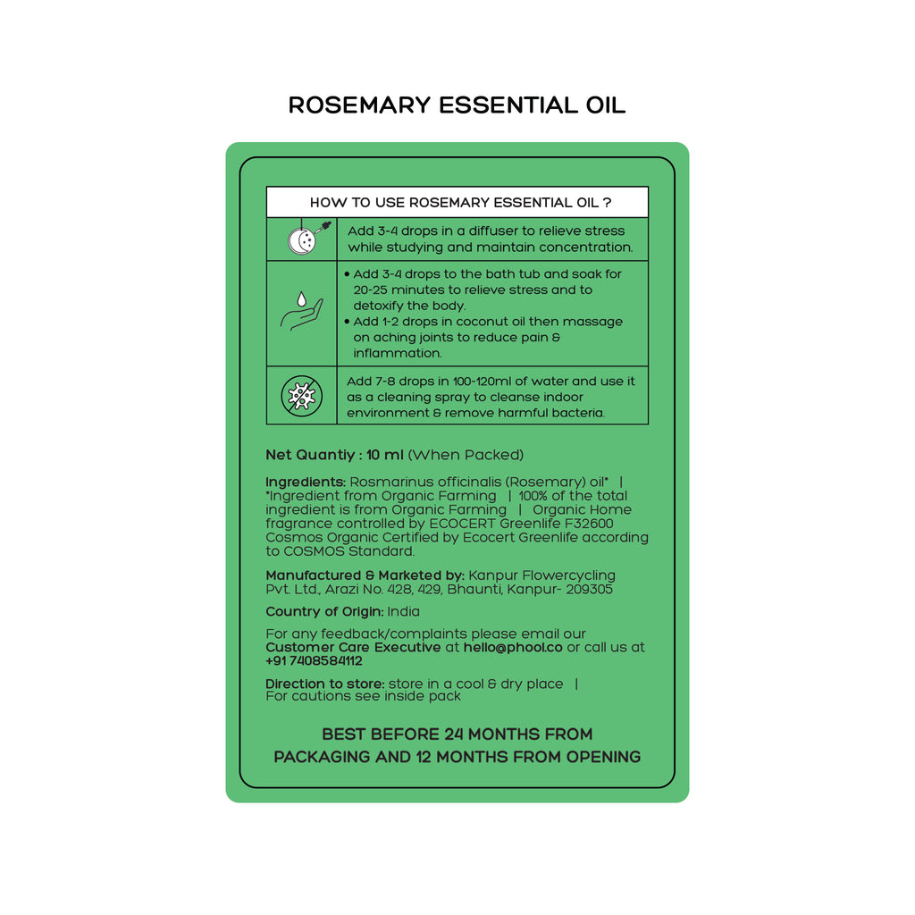 Phool Rosemary Essential Oil (10ml)
