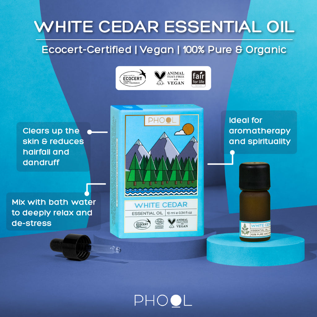 Phool White Cedar Essential Oil (10ml)