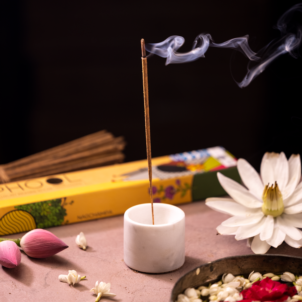 Phool Makrana Incense Holder