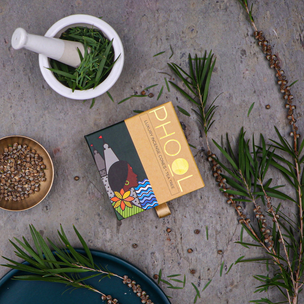 Api Phool tea tree incense cone Phool