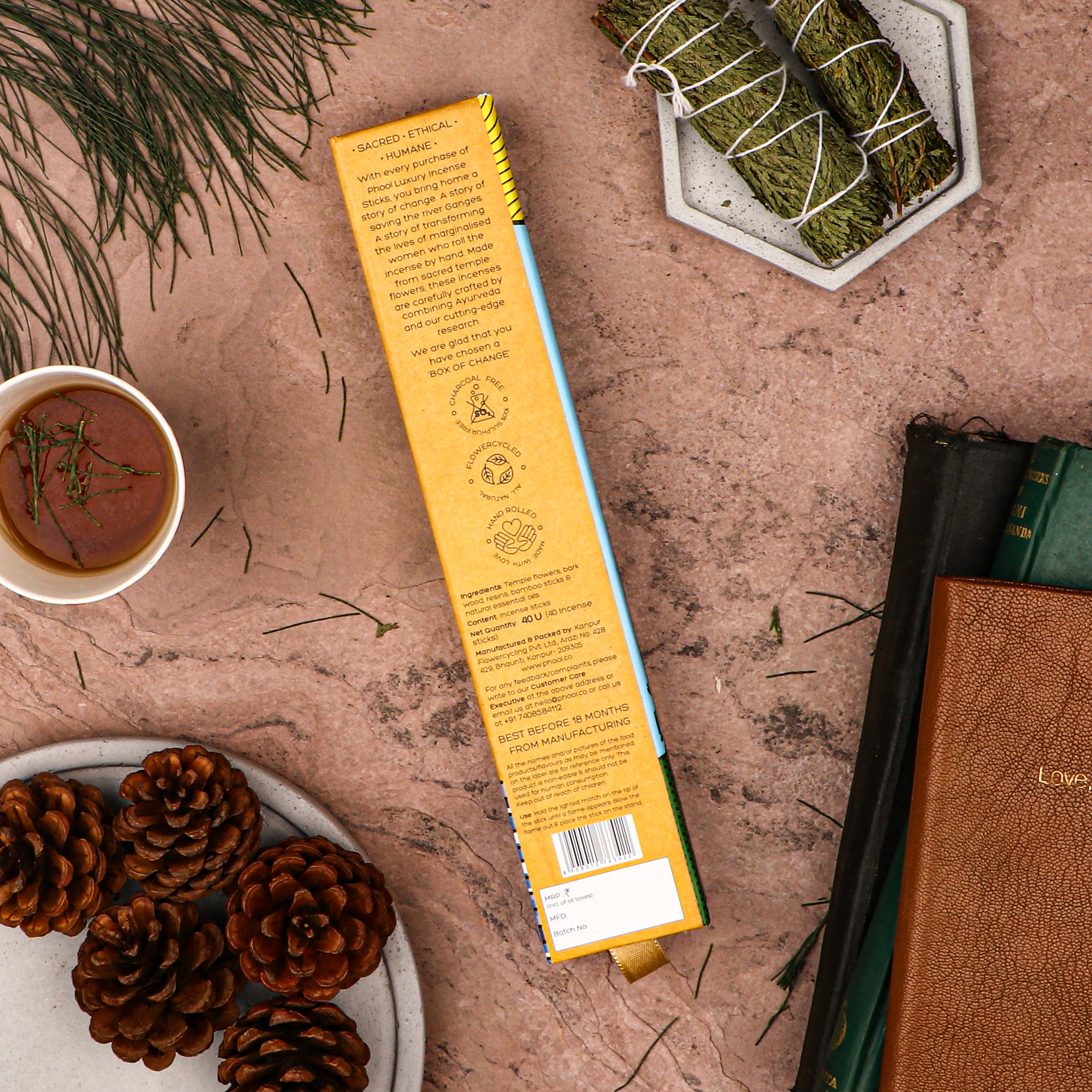 Phool Natural Incense Sticks - White cedar Bundle Packs