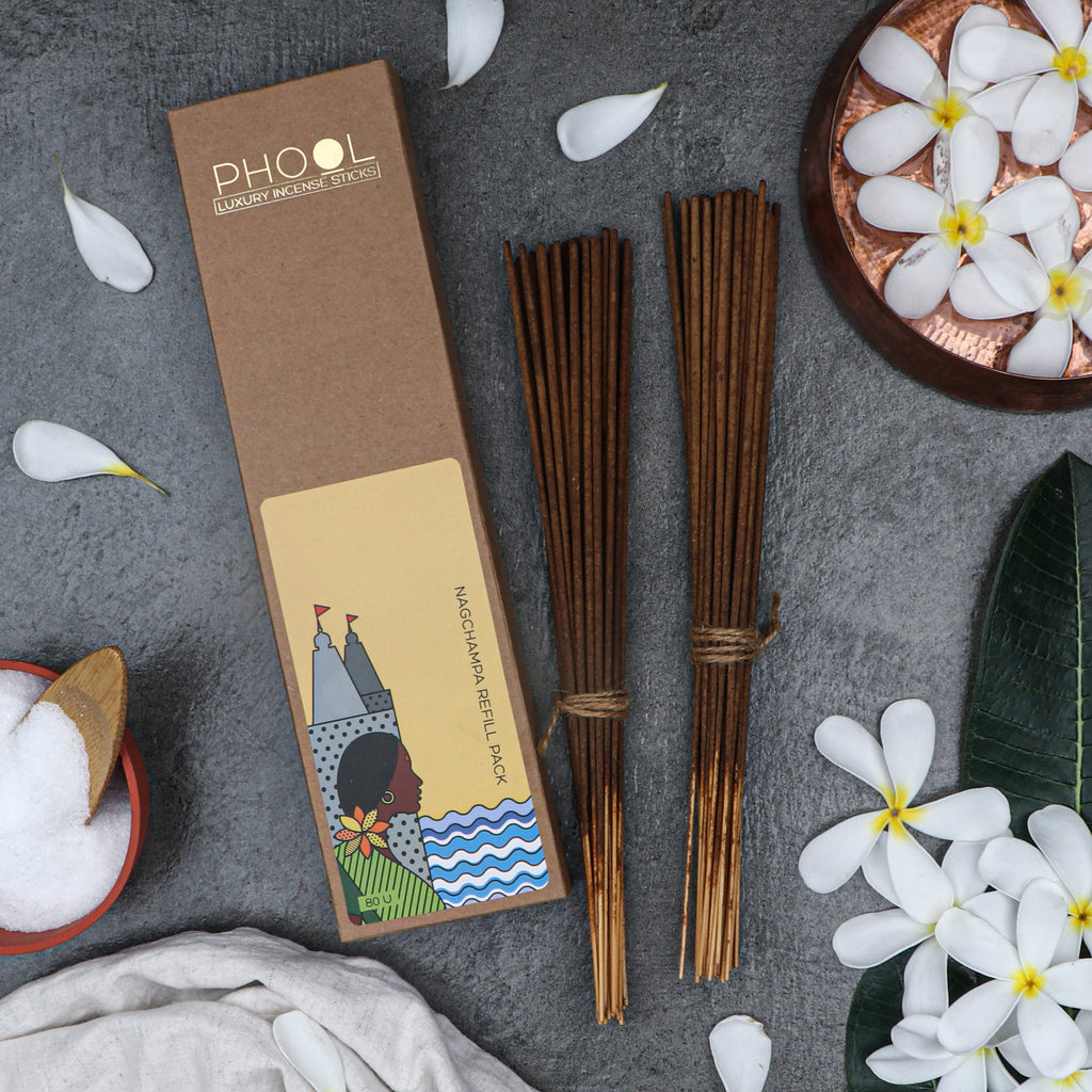 Phool Natural Incense Sticks Refill pack - Nagchampa