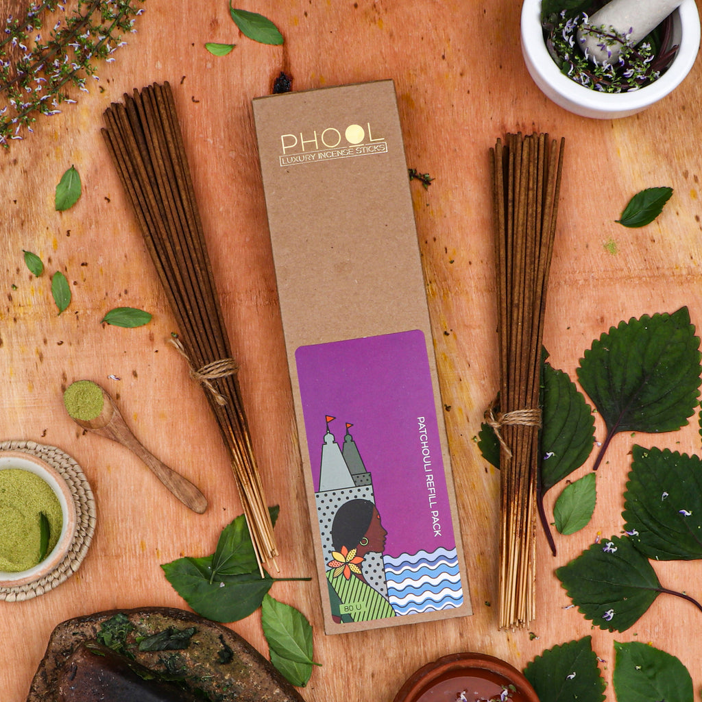 Phool Natural Incense Sticks Refill pack - Patchouli