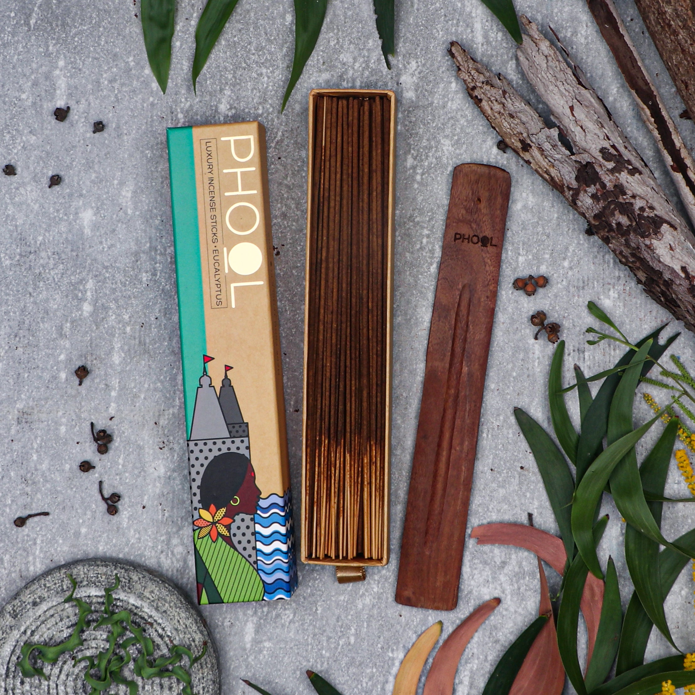 Phool Natural Incense Sticks - Eucalyptus Bundle Packs
