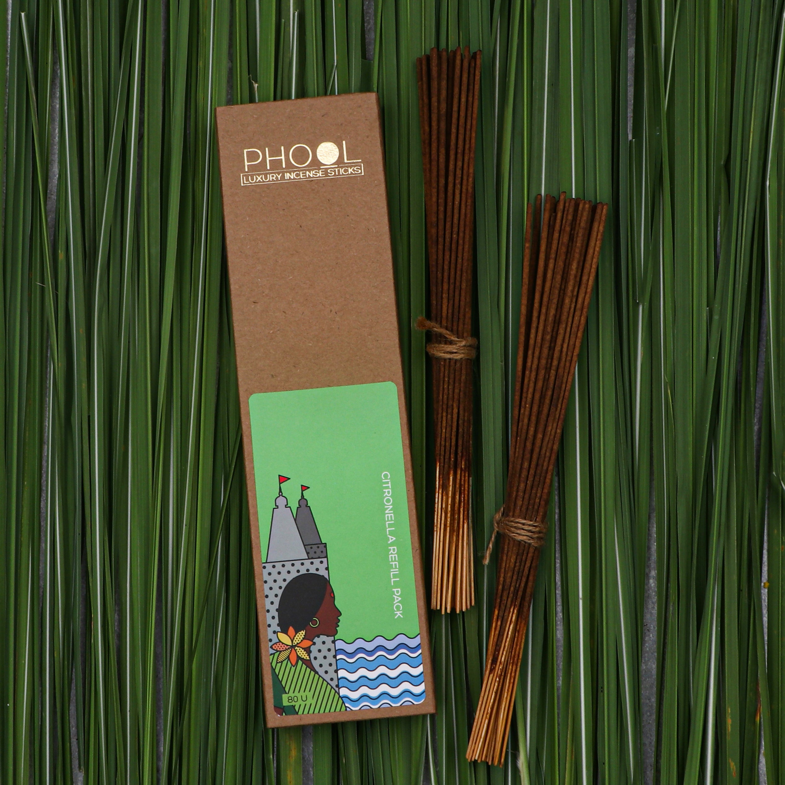 Phool Natural Incense Sticks Refill pack - Citronella