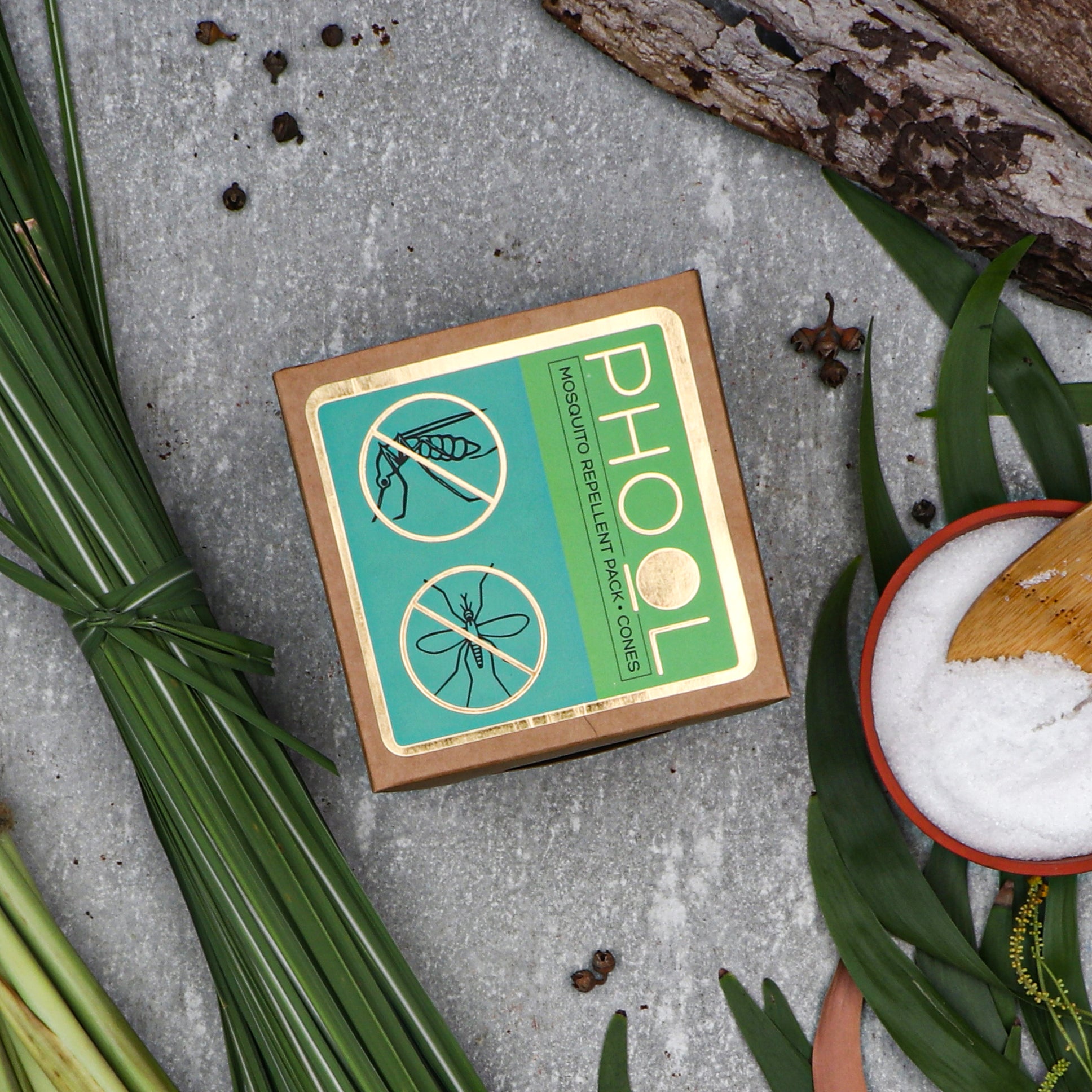 Phool Mosquito Repellent Pack - Natural Incense Cones Citronella & Eucalyptus