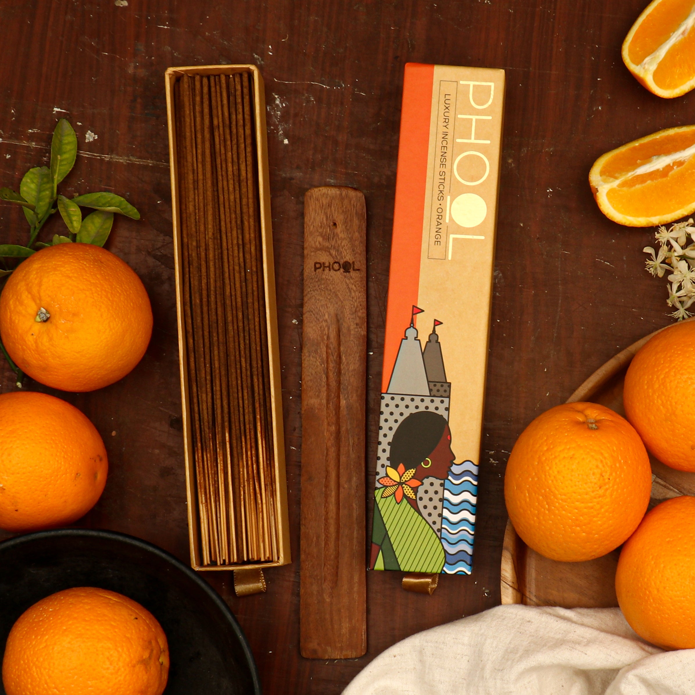 Phool Natural Incense Sticks - Orange Bundle Packs