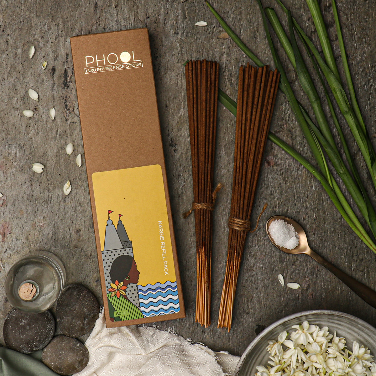 Phool Natural Incense Sticks Refill pack - Nargis