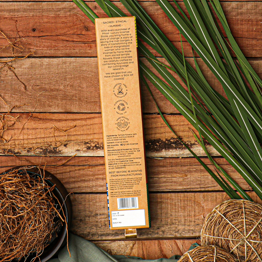 Phool Natural Incense Sticks - Vetiver Bundle Packs