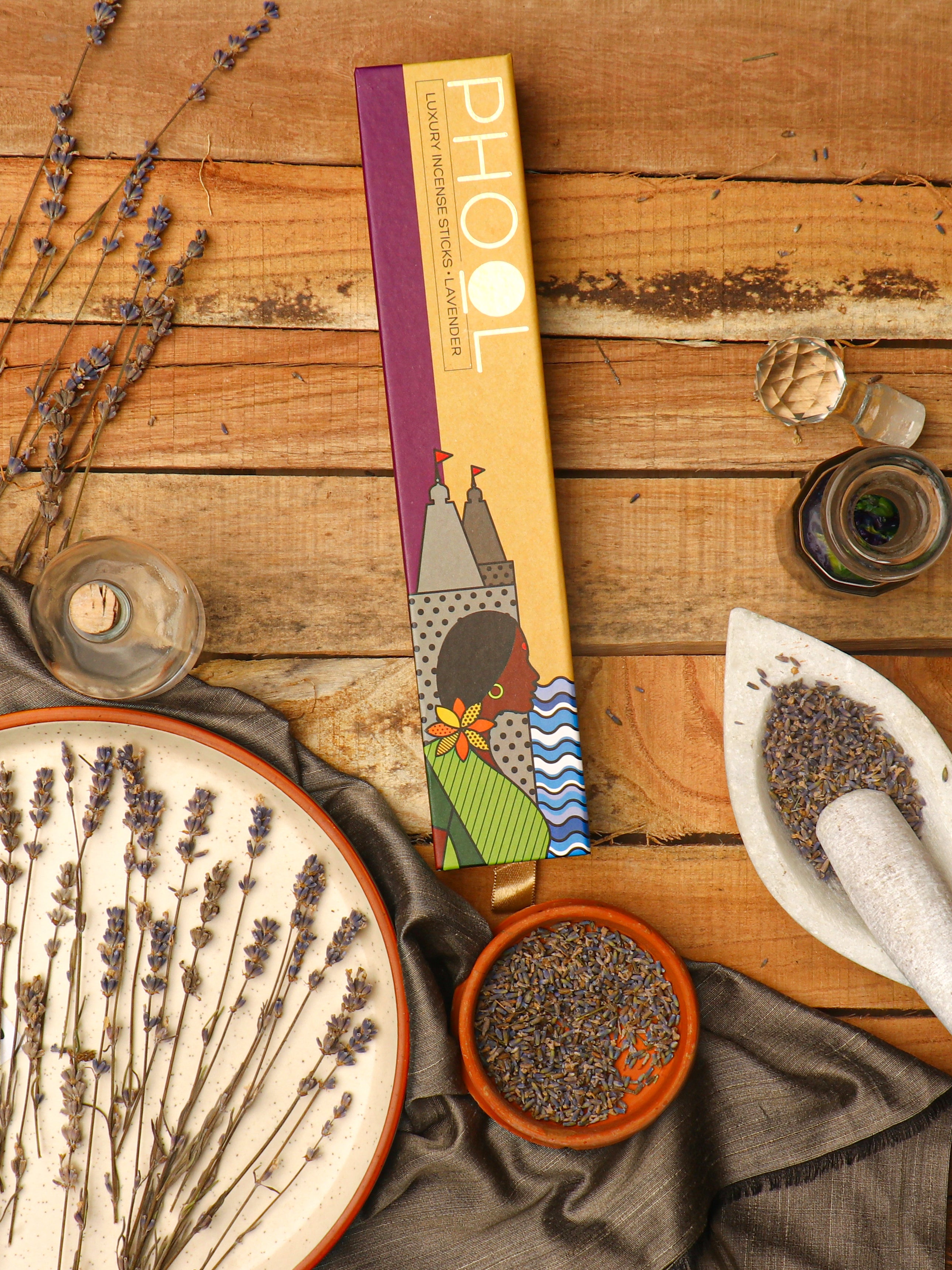 Phool Natural Incense Sticks - Lavender Bundle Packs