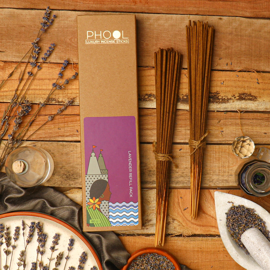Phool Natural Incense Sticks Refill pack - Lavender