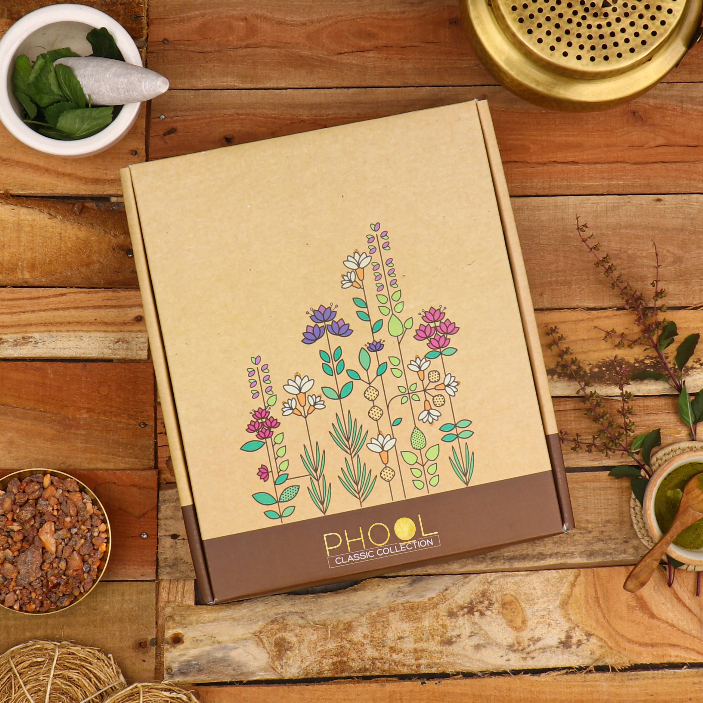 Phool Classic Gift box - Natural Incense Collection (4 Fragrances)