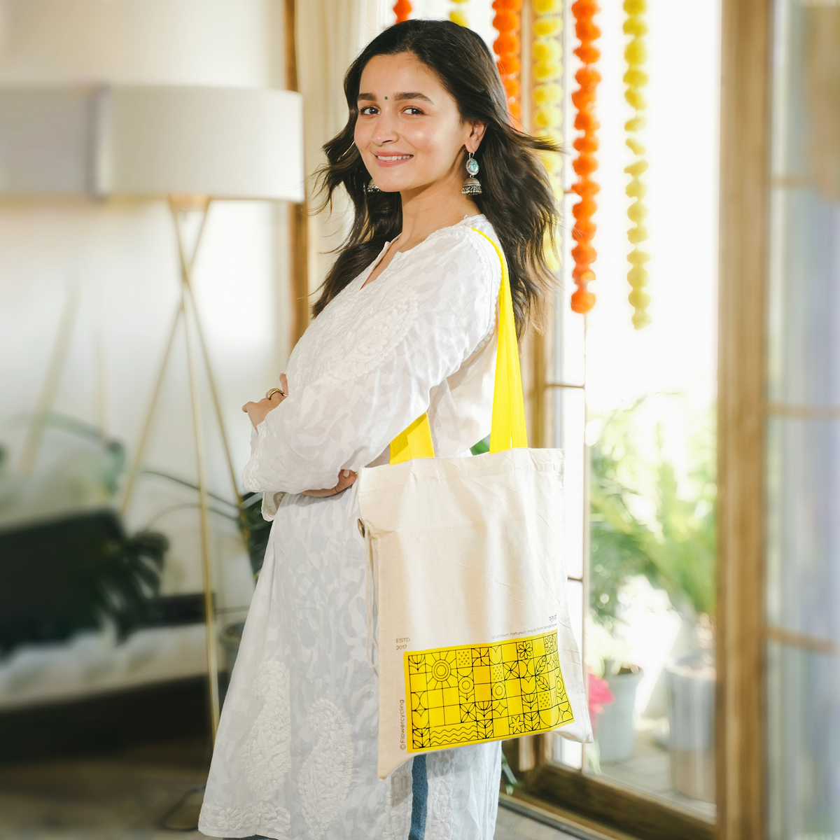 Yellow 2025 tote bag