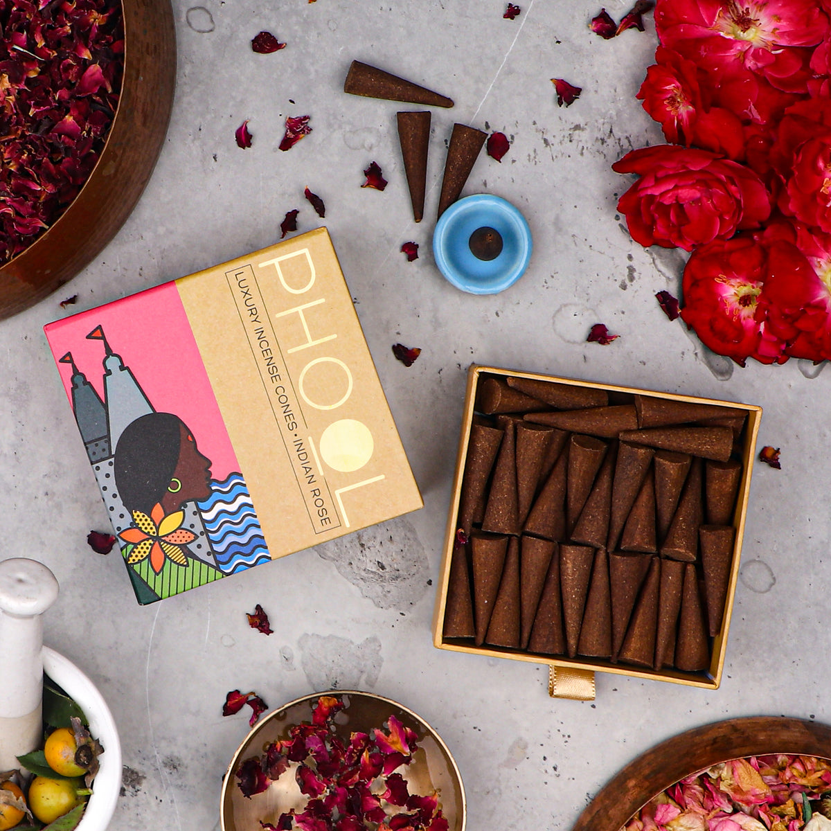 rose incense cones